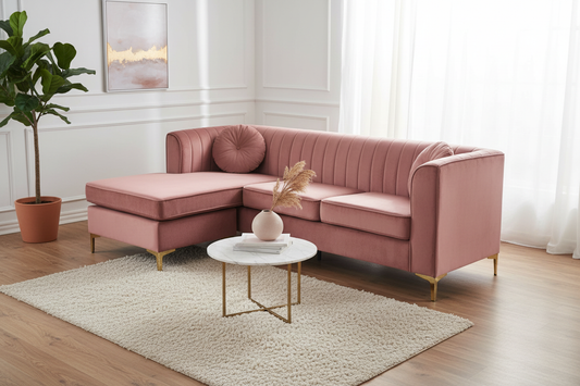 Blush Sectional - Angled