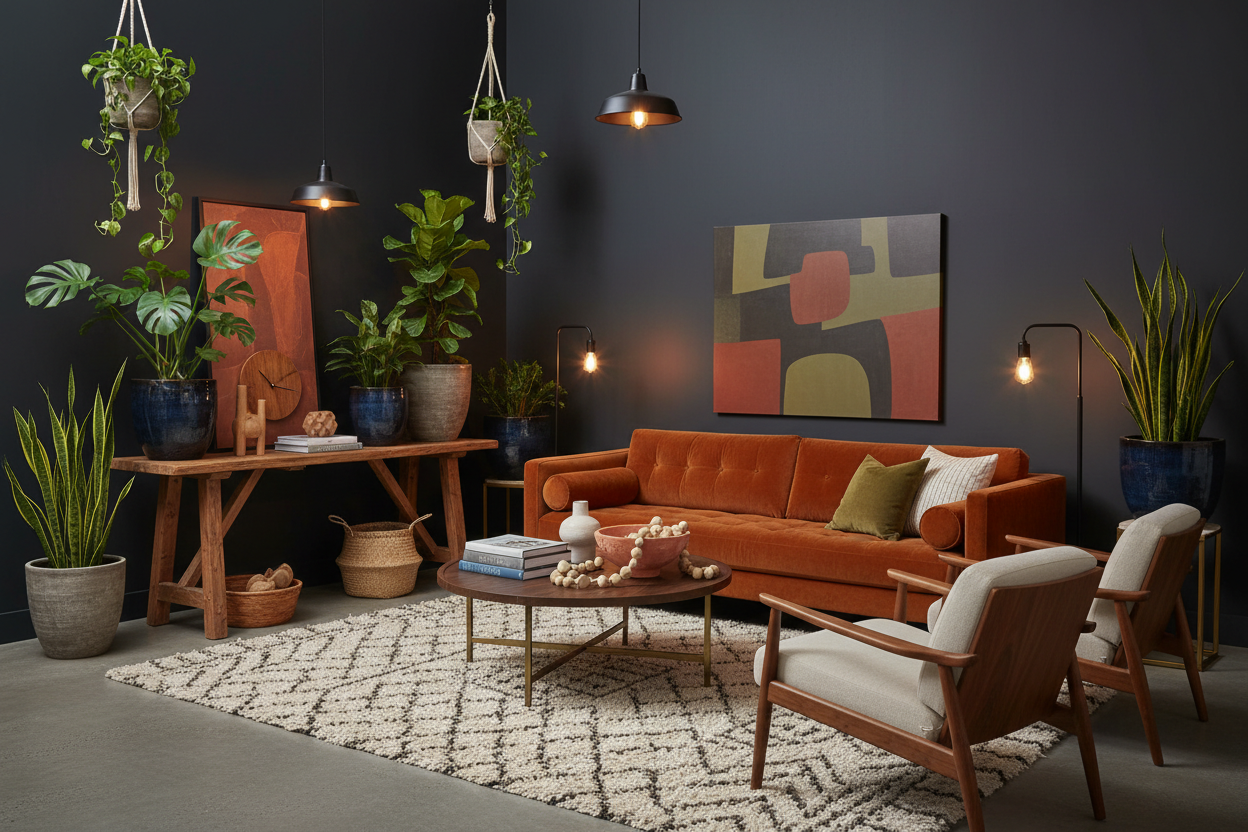 Furniture with Plant Holders